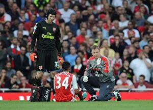 Images Dated 24th September 2016: Arsenal's Injury Woes: Coquelin and Cech Sidelined as Arsenal Face Chelsea