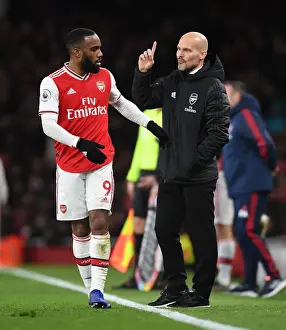 Arsenal's Interim Coach Freddie Ljungberg Leads Team at Emirates Stadium: Arsenal vs Brighton (2019-20)