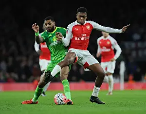 Arsenal V Sunderland FA Cup 2015-16 Prints: Arsenal's Iwobi Stands Firm Against Sunderland in FA Cup Showdown