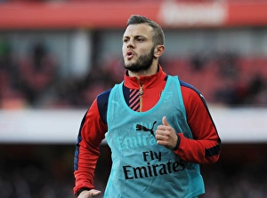 Arsenal V Norwich City 2015-16 Prints: Arsenal's Jack Wilshere in Action: Arsenal vs. Norwich City (2015-16)