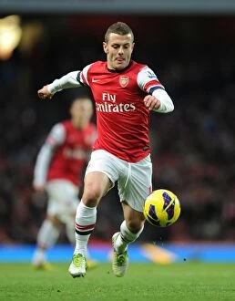 Arsenal v Swansea 2012-13 Collection: Arsenal's Jack Wilshere in Action: Arsenal vs. Swansea City (Premier League 2012-13)