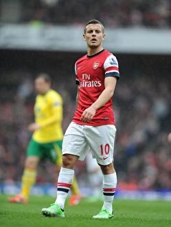 Images Dated 13th April 2013: Arsenal's Jack Wilshere in Action: Arsenal vs. Norwich City (2012-13)