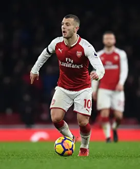 Arsenal V Crystal Palace 2017-18 Prints: Arsenal's Jack Wilshere in Action against Crystal Palace - Premier League 2017-18