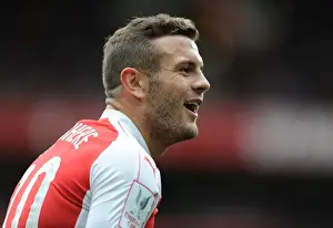 Arsenal's Jack Wilshere in Action against VfL Wolfsburg at Emirates Cup 2015/16