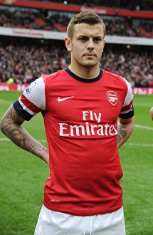 Arsenal V Norwich City 2012-13 Prints: Arsenal's Jack Wilshere Before Arsenal vs. Norwich City, Premier League 2012-13