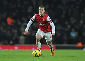 Arsenal V West Ham United 2012-13 Prints: Arsenal's Jack Wilshere Battles for Possession against West Ham