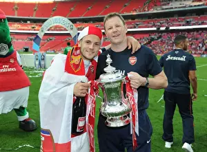 Arsenal V Hull City - FA Cup Final 2014 Prints: Arsenal's Jack Wilshere Celebrates FA Cup Victory over Hull City