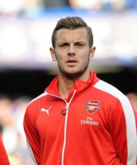 Chelsea v Arsenal 2014-15 Collection: Arsenal's Jack Wilshere Before Chelsea Clash in Premier League (2014-15)