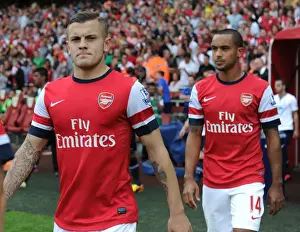 Spurs Prints: Arsenal's Jack Wilshere Gears Up for Arsenal v Tottenham Clash (2013-14)