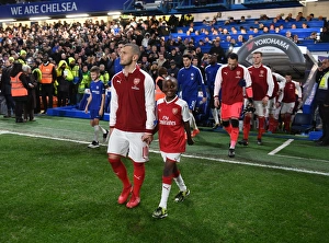 Chelsea V Arsenal - Carabao Cup 1/2 Final 1st Leg 2017-18 Prints: Arsenal's Jack Wilshere Leads Team Out in Carabao Cup Semi-Final vs Chelsea