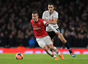 Arsenal's Jack Wilshere Overpowers Bentaleb in FA Cup Battle: Arsenal vs. Tottenham 2013-14