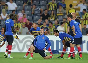 Fenerbahce V Arsenal 2013-14 Prints: Arsenal's Jack Wilshere Prepares for Fenerbahce Showdown in Champions League Play-offs