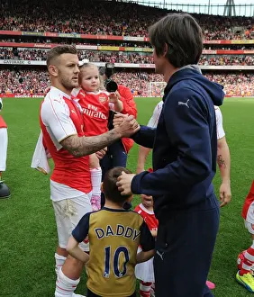 Arsenal's Jack Wilshere and Tomas Rosicky: Celebrating Victory Over Aston Villa (2015-16)