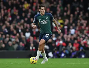 Arsenal's Jakub Kiwior in Action Against Fulham in 2023-24 Premier League Clash