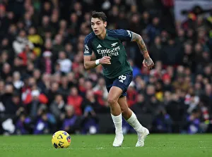Arsenal's Jakub Kiwior in Action: Fulham vs. Arsenal, 2023-24 Premier League