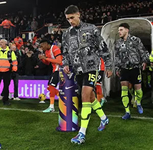 Arsenal's Jakub Kiwior Prepares for Luton Town Clash in Premier League (December 2023)