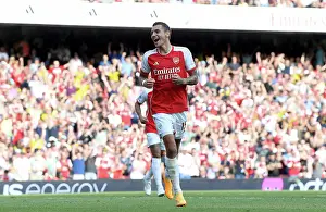 Arsenal V Wolverhampton Wanderers 2022-23 Prints: Arsenal's Jakub Kiwior Scores Fifth Goal in Thrilling 2022-23 Premier League Victory over Wolverhampton Wanderers