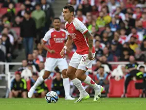 Arsenal's Jakub Kiwior Shines in Emirates Cup Clash Against AS Monaco (2023-24)