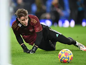 Everton V Arsenal 2020-21 Prints: Arsenal's James Hillson Prepares for Everton Clash in Premier League (December 2021)