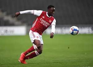 Arsenal's James Olayinka in Action against MK Dons - Pre-Season Friendly 2020