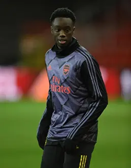 Standard Liege V Arsenal 2019-20 Prints: Arsenal's James Olayinka Prepares for Standard Liege Clash in Europa League Group Stage