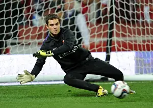 Arsenal V Coventry City - Capital One Cup 2012-13 Prints: Arsenal's James Shea Shines in 6-1 Capital One League Cup Victory over Coventry City at Emirates Stadium