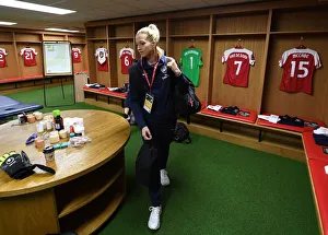 Arsenal V Manchester City - Continental Cup Final 2019 Prints: Arsenal's Janni Arnth Prepares for FA WSL Continental Cup Final Showdown against Manchester City