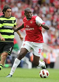 Arsenal V Celtic 2010-11 Prints: Arsenal's Jay Thomas Celebrates Goal Against Celtic in Emirates Cup Pre-Season Match