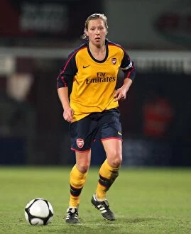 Arsenal Ladies v Doncaster Rovers Belles - League Cup Final 2008-9 Collection: Arsenal's Jayne Ludlow Celebrates Victory: Arsenal Ladies 5-0 Doncaster Rovers Belles - Womens FA