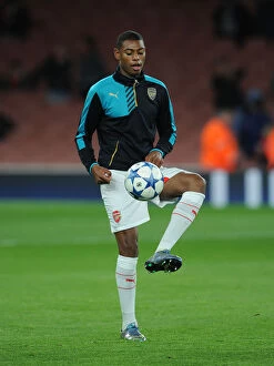 Images Dated 24th November 2015: Arsenal's Jeff Reine-Adelaide Gears Up for UEFA Champions League Clash Against Dinamo Zagreb