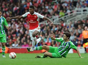 Arsenal's Jeff Reine-Adelaide Outsmarts VfL Wolfsburg's Timm Klose at Emirates Cup, 2015