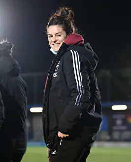 Arsenal's Jennifer Beattie in Action against Chelsea Women in FA WSL Clash
