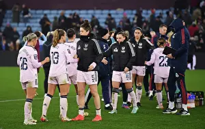 Arsenal's Jennifer Beattie Celebrates at Villa Park after Aston Villa vs Arsenal (2022-23 Barclays Women's Super League)
