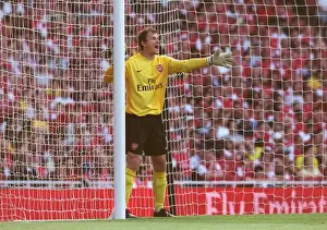 Arsenal's Jens Lehmann Celebrates Shutout Against Sheffield United, FA Premiership 2006