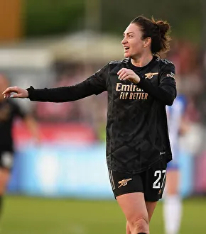 Brighton And Hove Albion Women V Arsenal Women 2022-23 Prints: Arsenal's Jodie Taylor in Action: FA Women's Super League Showdown Against Brighton (2022-23)