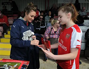 Arsenal Ladies V Notts County Ladies 3rd April 2016 Prints: Arsenal's Jodie Taylor Celebrates FA Cup Victory with Fans after Thrilling 2-2 Draw against Notts County Ladies