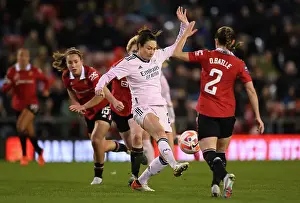 Manchester United Women V Arsenal Women 2022-23 Prints: Arsenal's Jodie Taylor Faces Off Against Manchester United in FA Women's Super League Showdown