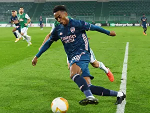 Arsenal's Joe Willock in Action against Rapid Vienna in UEFA Europa League
