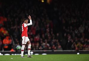 Arsenal v Standard Liege 2019-20 Collection: Arsenal's Joe Willock in Action against Standard Liege in Europa League Group F