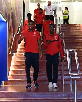 Arsenal's Joe Willock and Eddie Nketiah Prepare for FC Barcelona Friendly, 2019