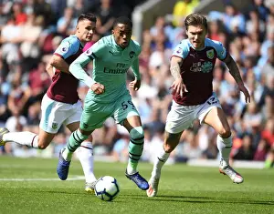 Burnley V Arsenal 2018-19 Prints: Arsenal's Joe Willock Outmaneuvers Burnley's Defense: A Premier League Moment