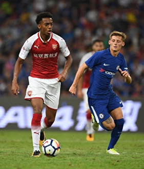 Arsenal V Chelsea - Pre Season 2017-18 Prints: Arsenal's Joe Willock vs