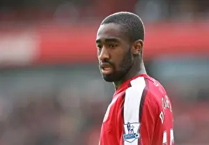 Arsenal's Johan Djourou Celebrates during Arsenal 4-0 Blackburn Rovers, Barclays Premier League, Emirates Stadium (14/3/09)