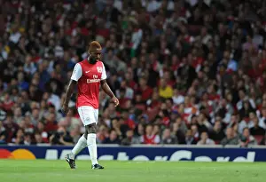 Arsenal V Udinese 2011-12 Prints: Arsenal's Johan Djourou Limps Off in UEFA Champions League Play-Off Against Udinese (2011-12)