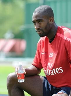 Images Dated 6th July 2010: Arsenal's Johan Djourou at London Colney Training Ground, 2010