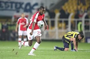 Images Dated 21st October 2008: Arsenal's Johan Djourou Suffers Defeat: Arsenal 2-5 Fenerbahce, UEFA Champions League, Istanbul