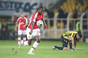 Arsenal's Johan Djourou Suffers Defeat: Arsenal 2-5 Fenerbahce, UEFA Champions League, Istanbul, 21/10/08
