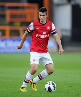 Arsenal U19 V Olympique De Marseille - NextGen 2012-13 Prints: Arsenal's Jon Toral Shines in NextGen Series Match Against Marseille