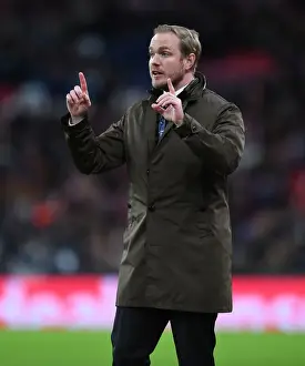 Arsenal's Jonas Eidevall at FA Women's Cup Final: Arsenal vs. Chelsea at Wembley Stadium