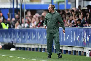 Arsenal's Jonas Eidevall Reacts During Chelsea vs Arsenal Women's Super League Match